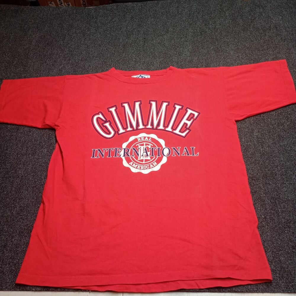 Vintage Gimmie‎ A Break GAB 90s Y2K T Shirt Adult Large Red International